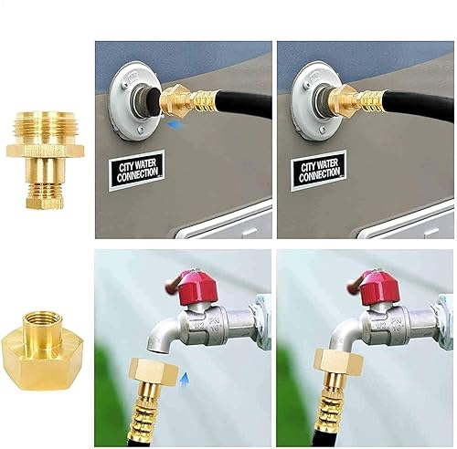 Miniatura 5 de Sistema de rociadores Winterize de 12 pulgadas, autocaravana, lancha, cámper y remolque de viaje: compresor de aire de conexión rápida con enchufe a