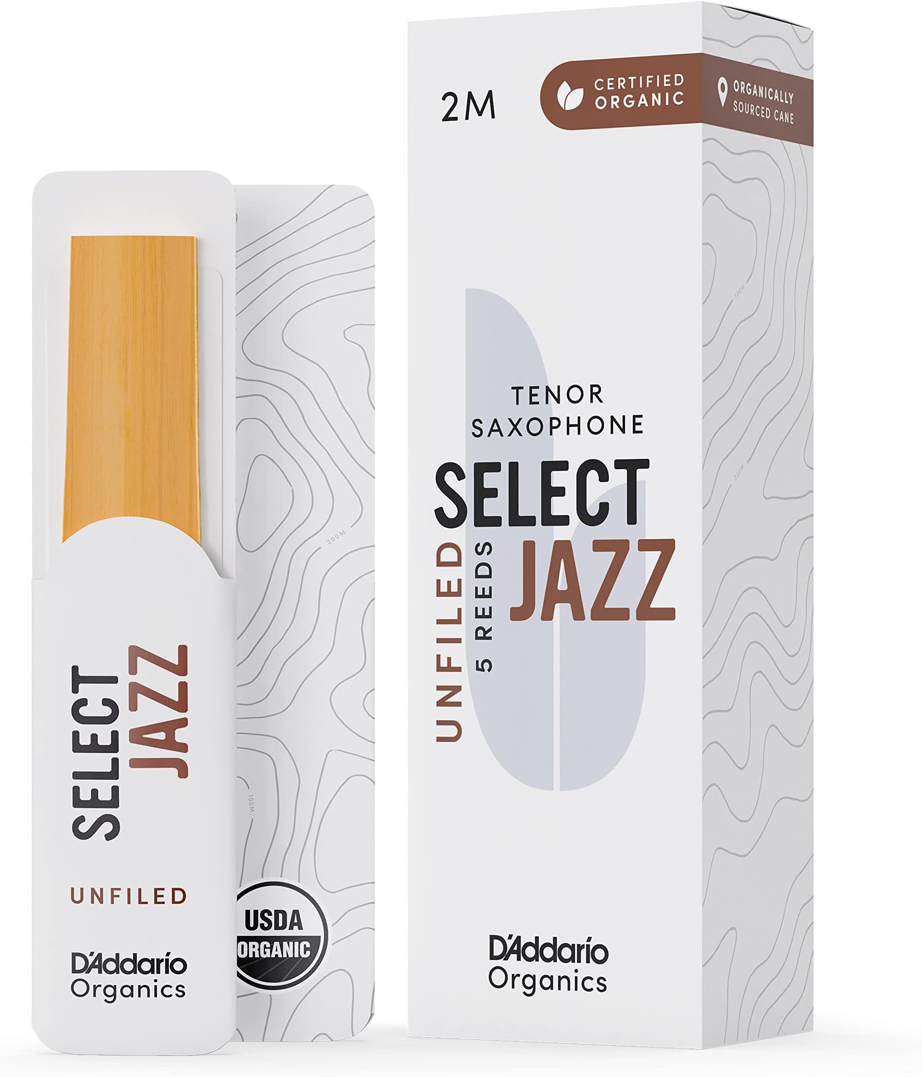 D’Addario Woodwinds Select Jazz Alto Sax Reeds, Unfiled