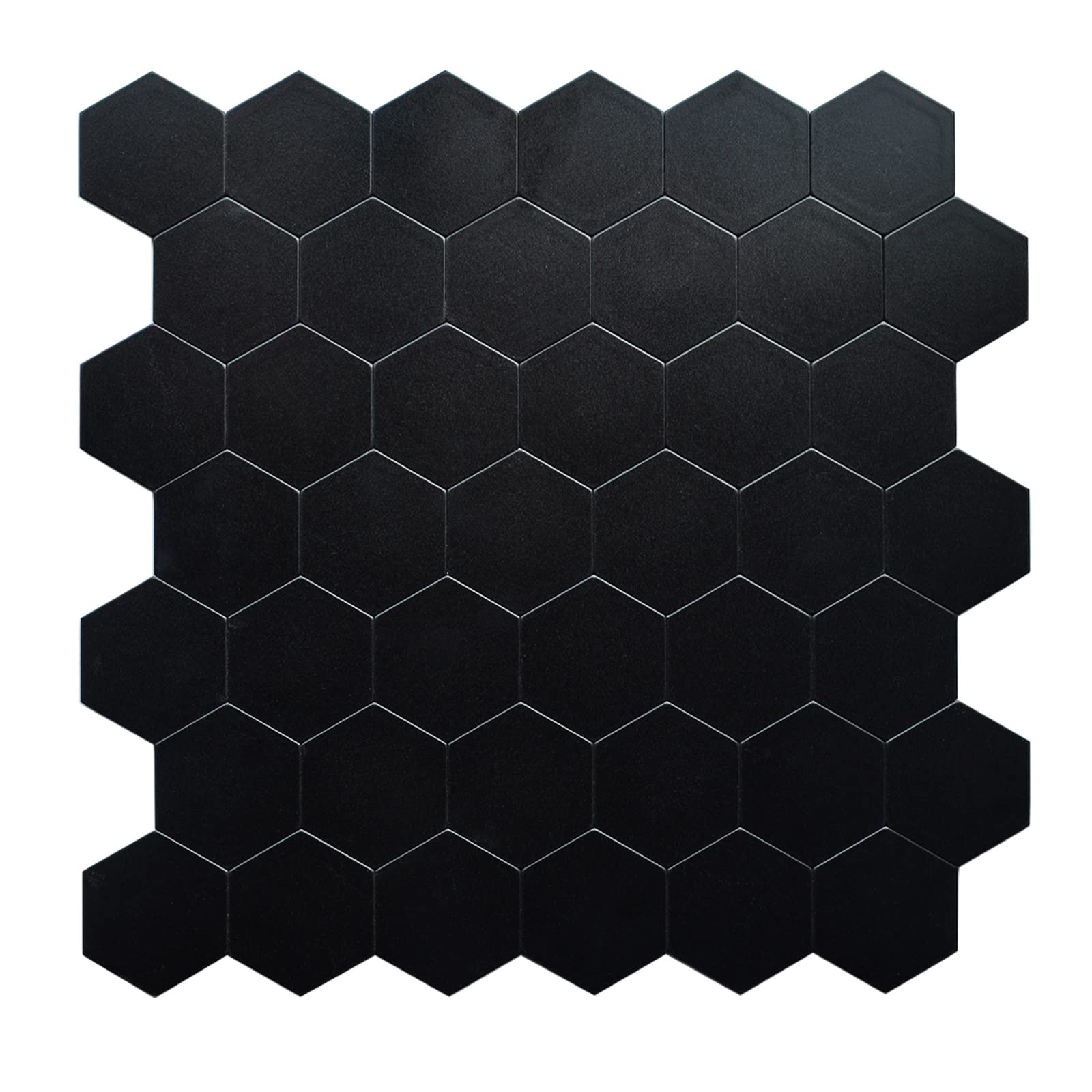 HOMEART Hexagon Peel and Stick Tile Backsplash Self-Adhesive Aluminum Mosaic Tiles for Kitchen Bathroom Wall(1 Sheet)
