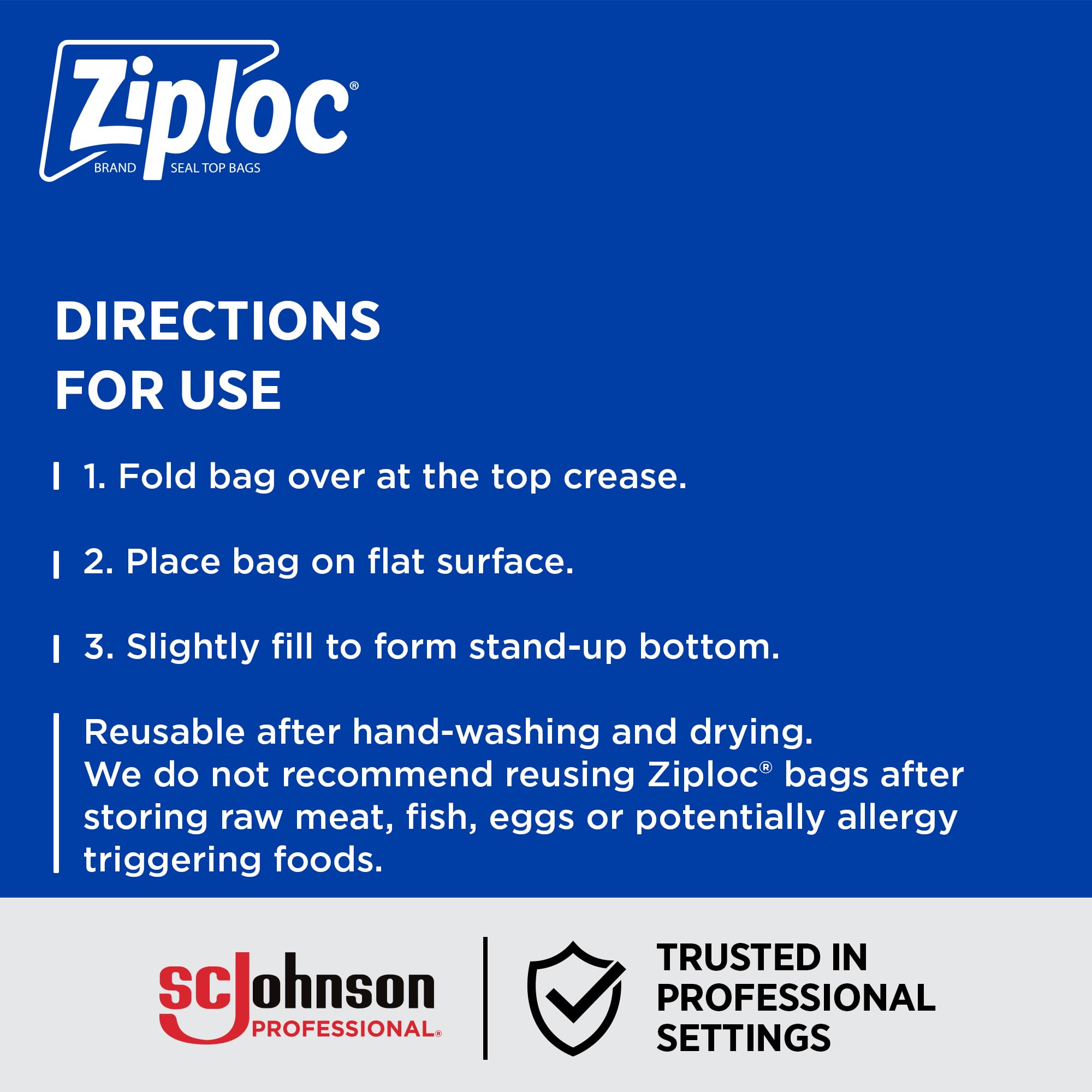 SC Johnson Professional Ziploc Gefrierbeutel für Lebensmittel, 9 Boxen x 66 Stück, insgesamt 594 Beutel