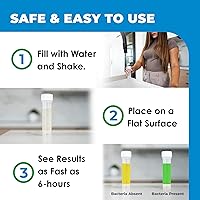 Vista 3 de Safe Home Kit de prueba de bacterias en agua para bricolaje – Resultados tan rápido como 6 horas – Detecta 50 especies diferentes de bacterias