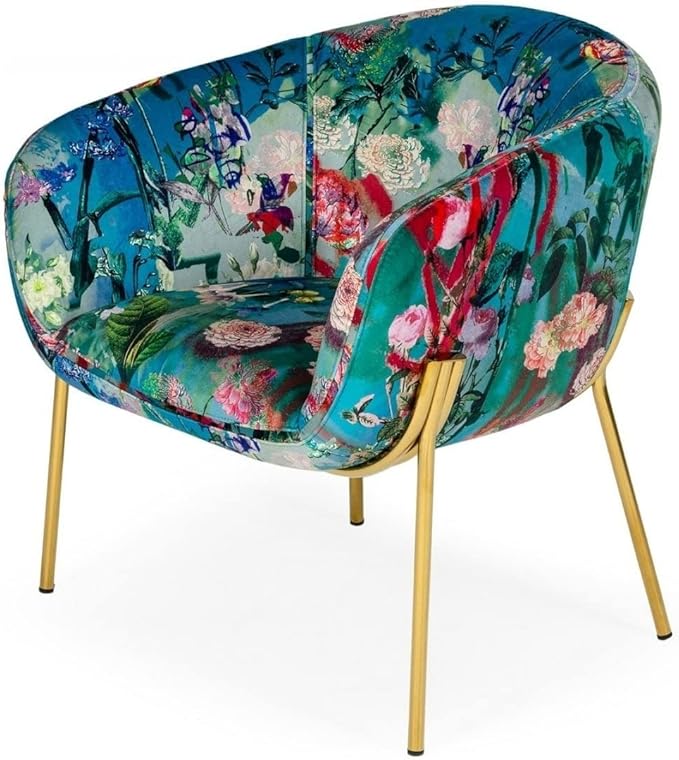 modrest falco dining chair velvet gold