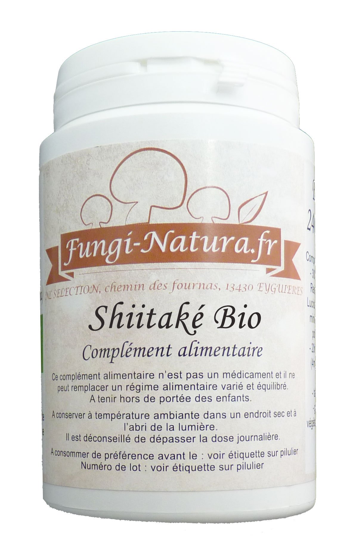 Shiitake Bio extrait haut de gamme garanti à 30% de polysaccharides de conception française - 2