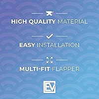 Vista 5 de Essential Values Toto Piezas de repuesto para inodoro, compatible con aleta de inodoro Toto de 3 pulgadas para modelos G-Max, THU499S, THU331S