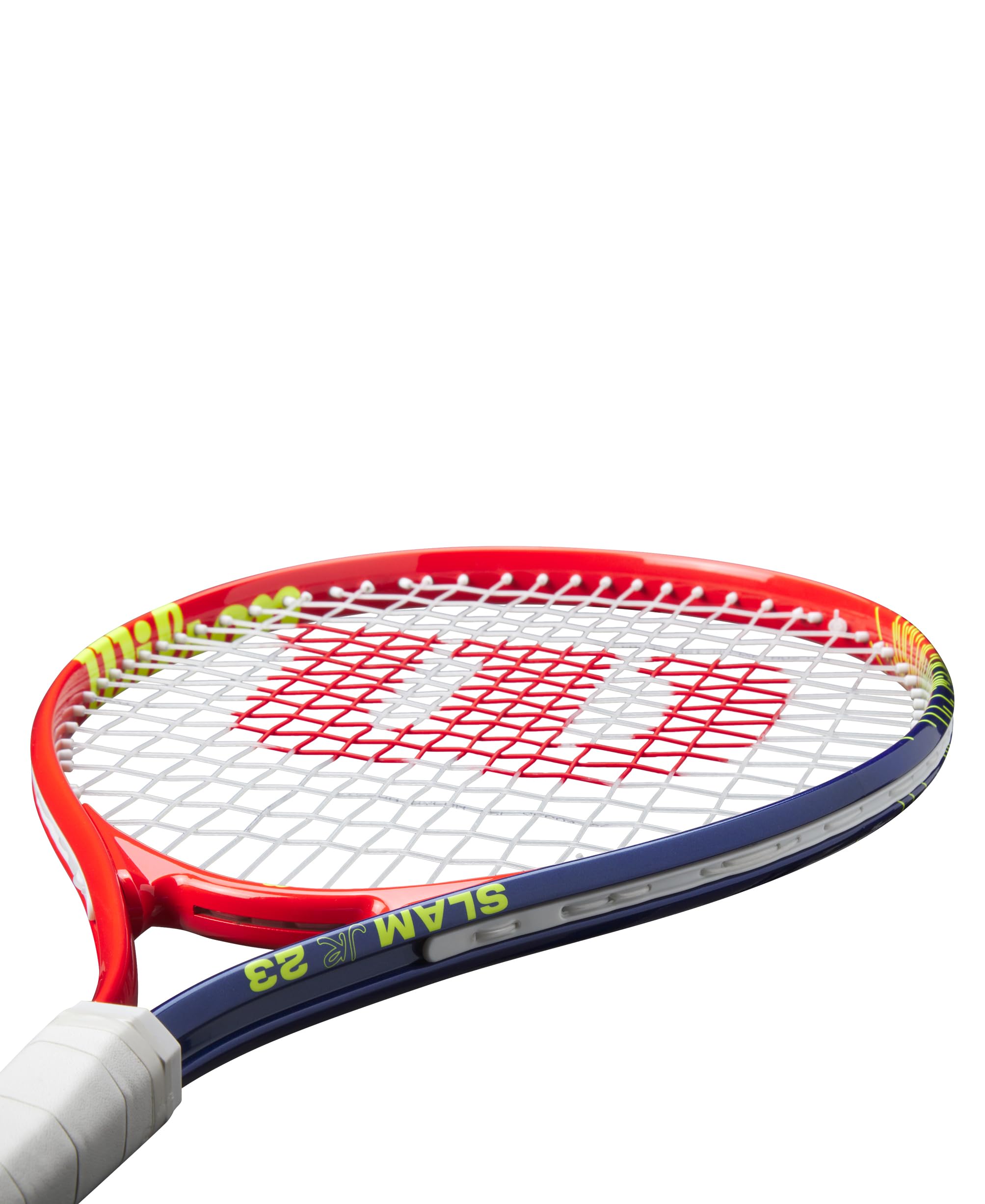 Wilson Slam Junior 23 Boys Tennis Racket Red/Yellow Strung 205g L