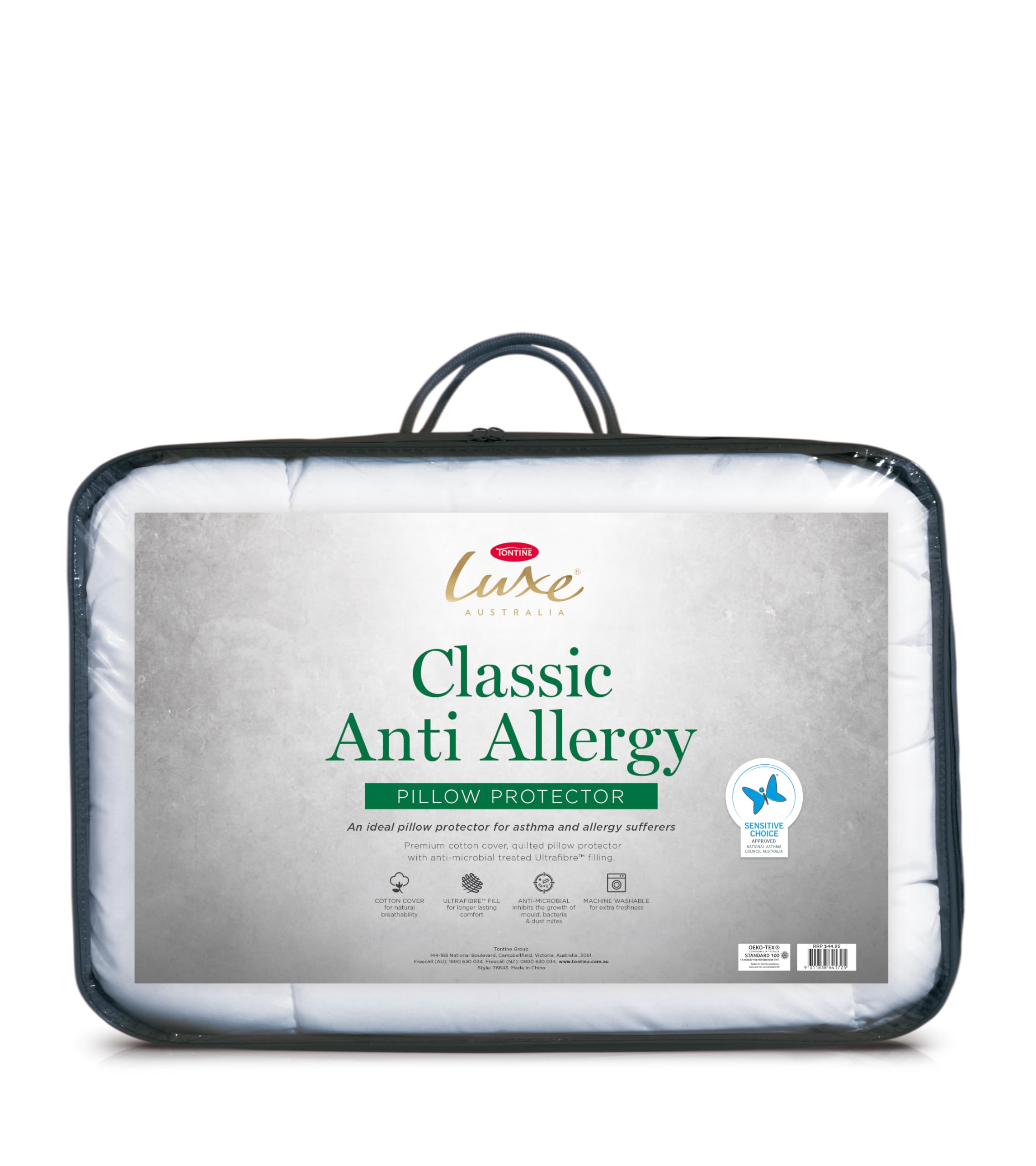 Tontine Luxe Anti-Allergy Pillow Protector, Standard Size