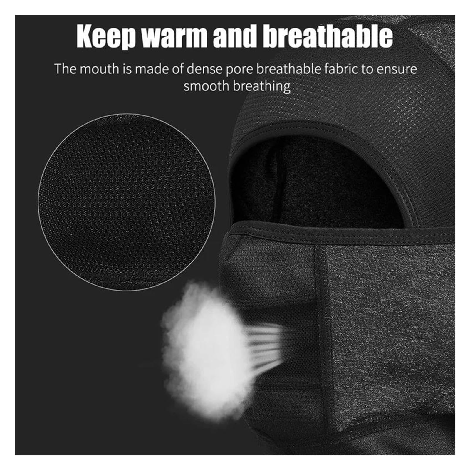 Máscara de Esquí Máscara de Viento Máscara para mantener la motocicleta, deportes de invierno, ciclismo, máscara facial completa, calentador de cuello, bufanda para hombres y mujeres, gorro polar para