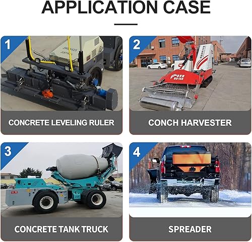 Miniatura 6 de Petec - Vibrador de cepillo de 200 libras para mezclador de sal y arena y hormigón CC 12 V 4500 RPM fuerza de vibración 200 libras