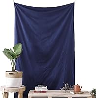 Vista 1 de Popular Handicrafts Tapiz en blanco, impresión de sublimación azul Neavy para colgar en la pared para dormitorio, sala de estar, dormitorio
