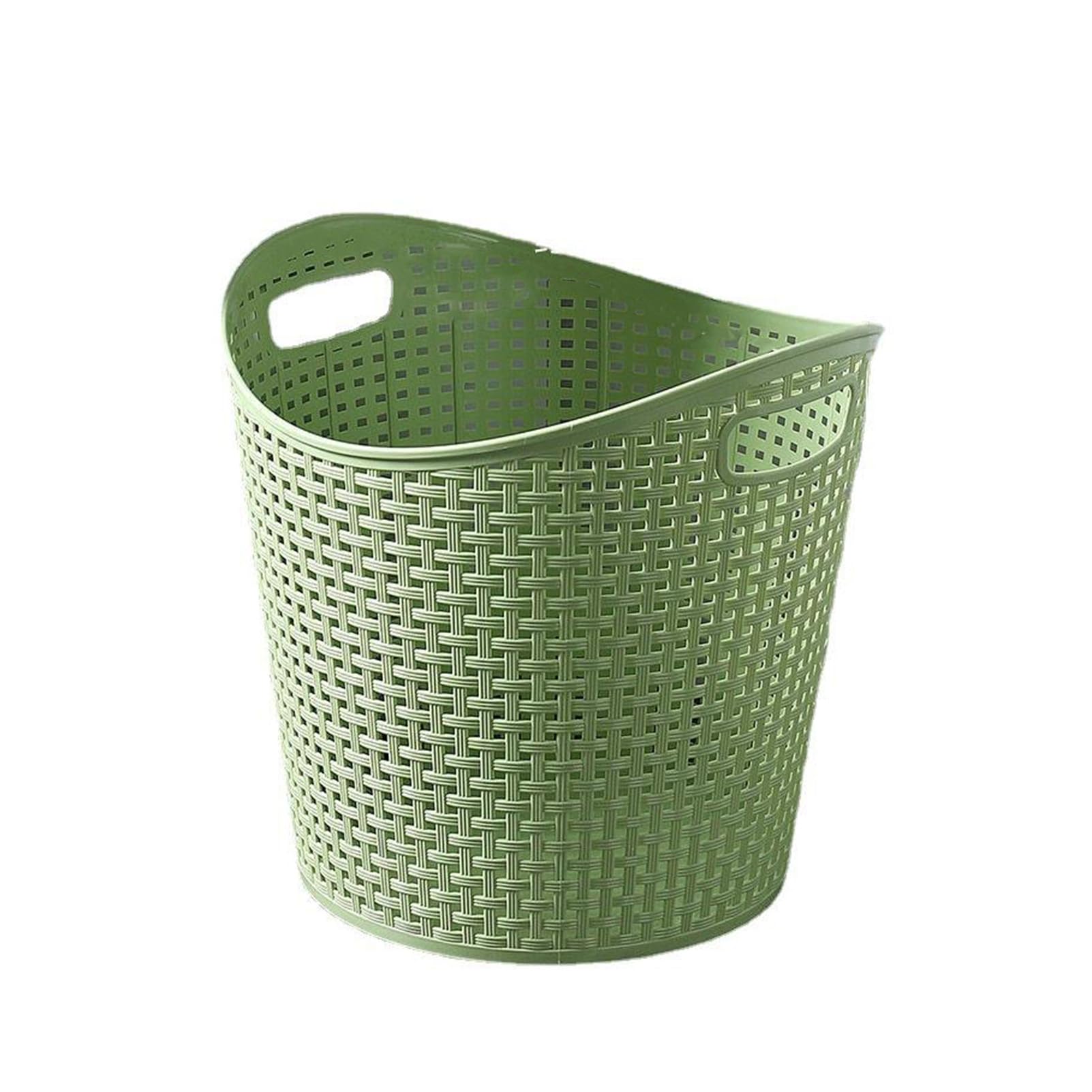 Imitation Rattan Wicker Dirty Clothes Storage Basket, Home Hollow Toy Storage Bucket, Large Capacity for Clothes Laundry Basket