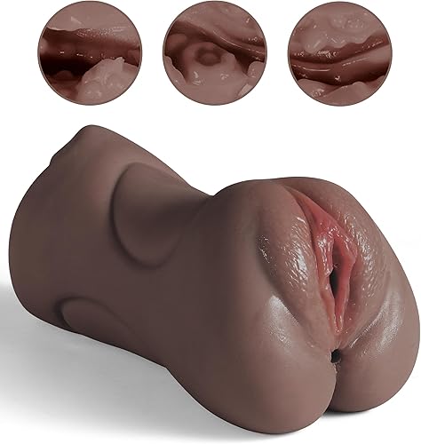 Miniatura 4 de Masturbador masculino 3 en 1 realista de bolsillo con barra de secado y bolsa de almacenamiento impermeable, juguete sexual masculino de doble