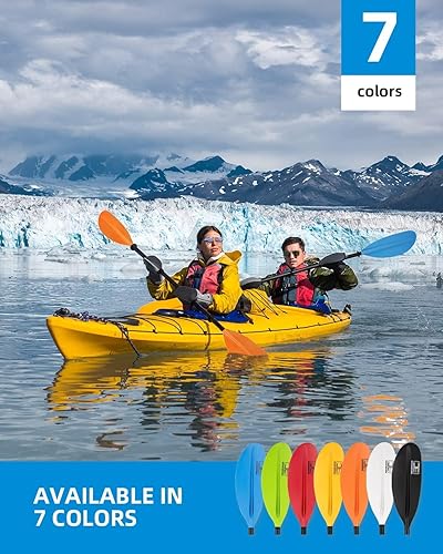 Vista 61 de OCEANBROAD Remo de kayak de 86 pulgadas/85.8 in, 90.5 pulgadas/90.6 in, 95 pulgadas/94.9 in, eje de aleación, kayak, canoa, remo con correa de remo