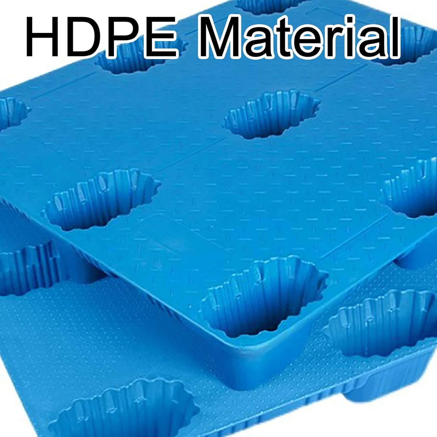 Plastic Pallets, Lightweight Floor Pallets, Easy to Stack Rounded Corners Pallet, for Garage Warehouse Supermarket Basement Storage(80x80x13.5cm/31.4x31.4x5.3in)