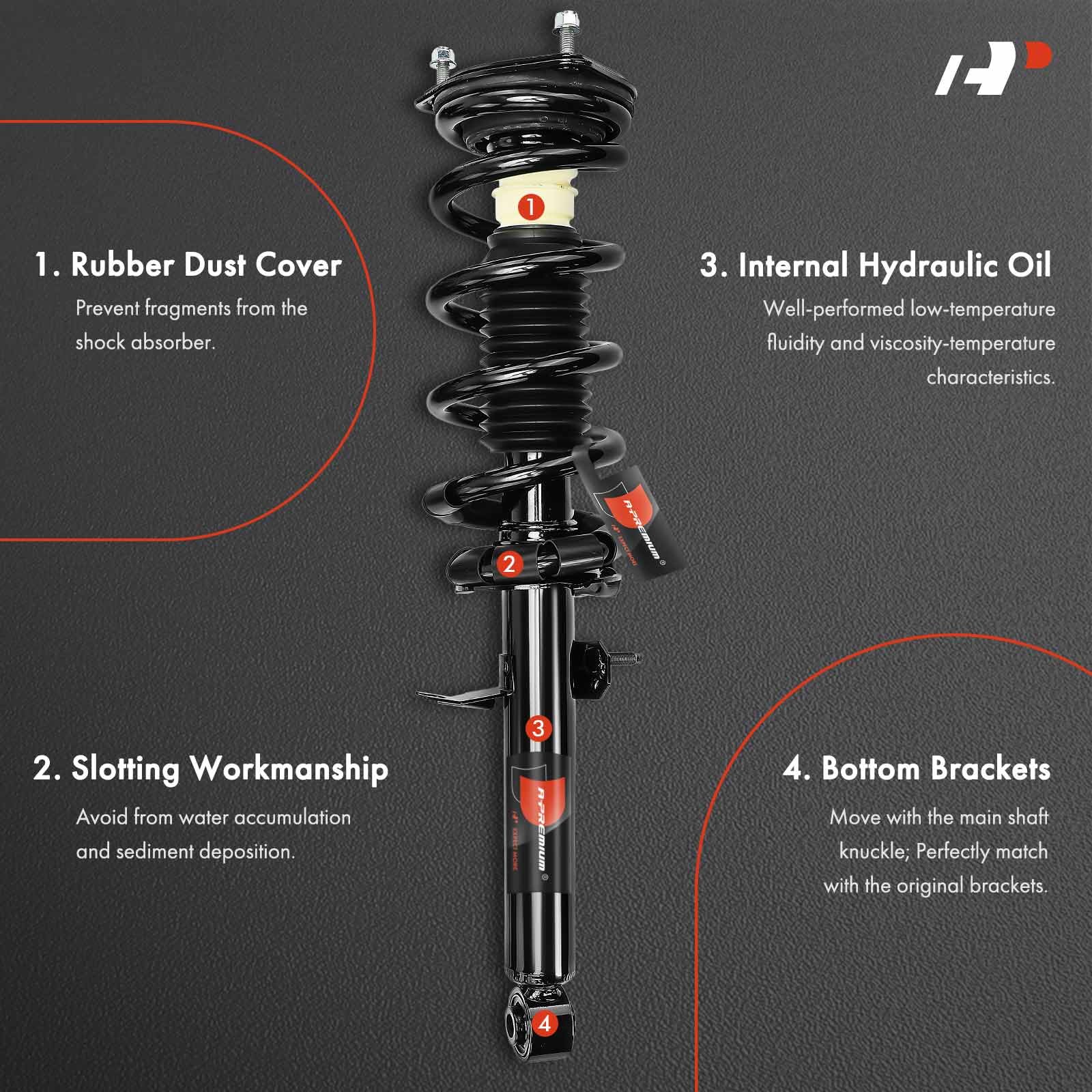 Shocks And Struts Front Monroe 172901 Front Right Quick