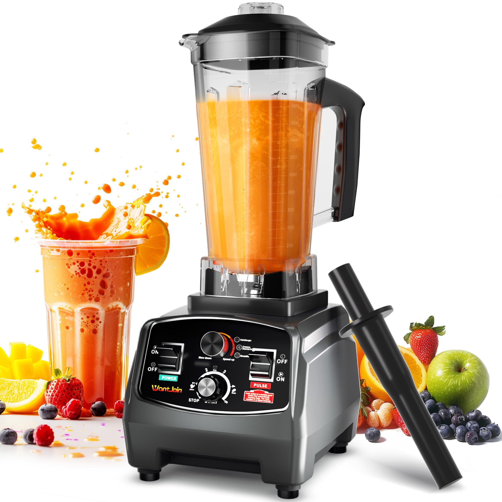 キッチン家電 Blender mixer Amazon.com: WantJoin Professional Blender Countertop Blender