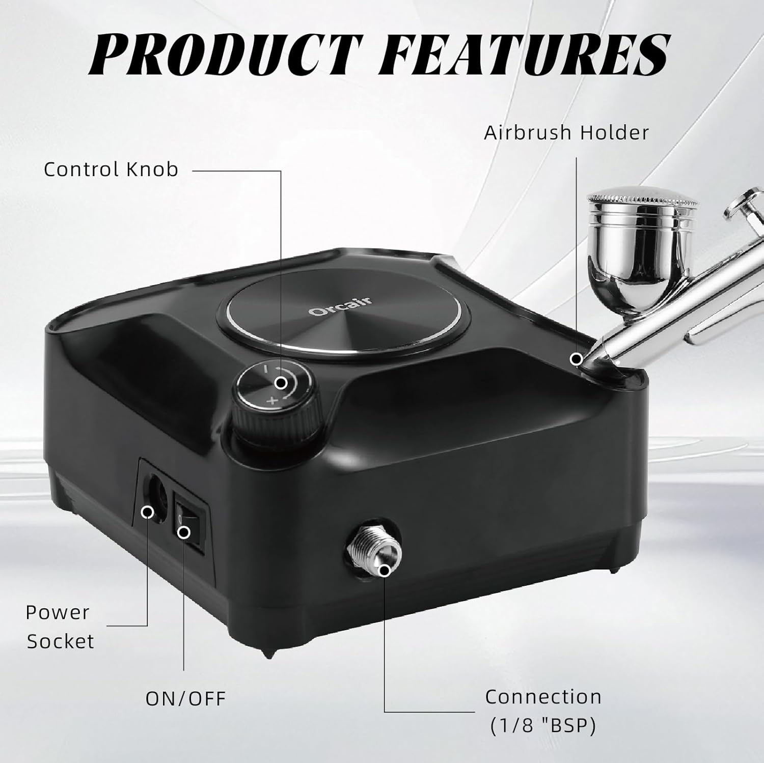 air brush kit with air compressor,airbrush kit with compressor,airbrush kit,airbrush for nails, airbrush/air brush with 70in hose,Professionals use air brush for nails,Uniform spraying, widely used - Image 6