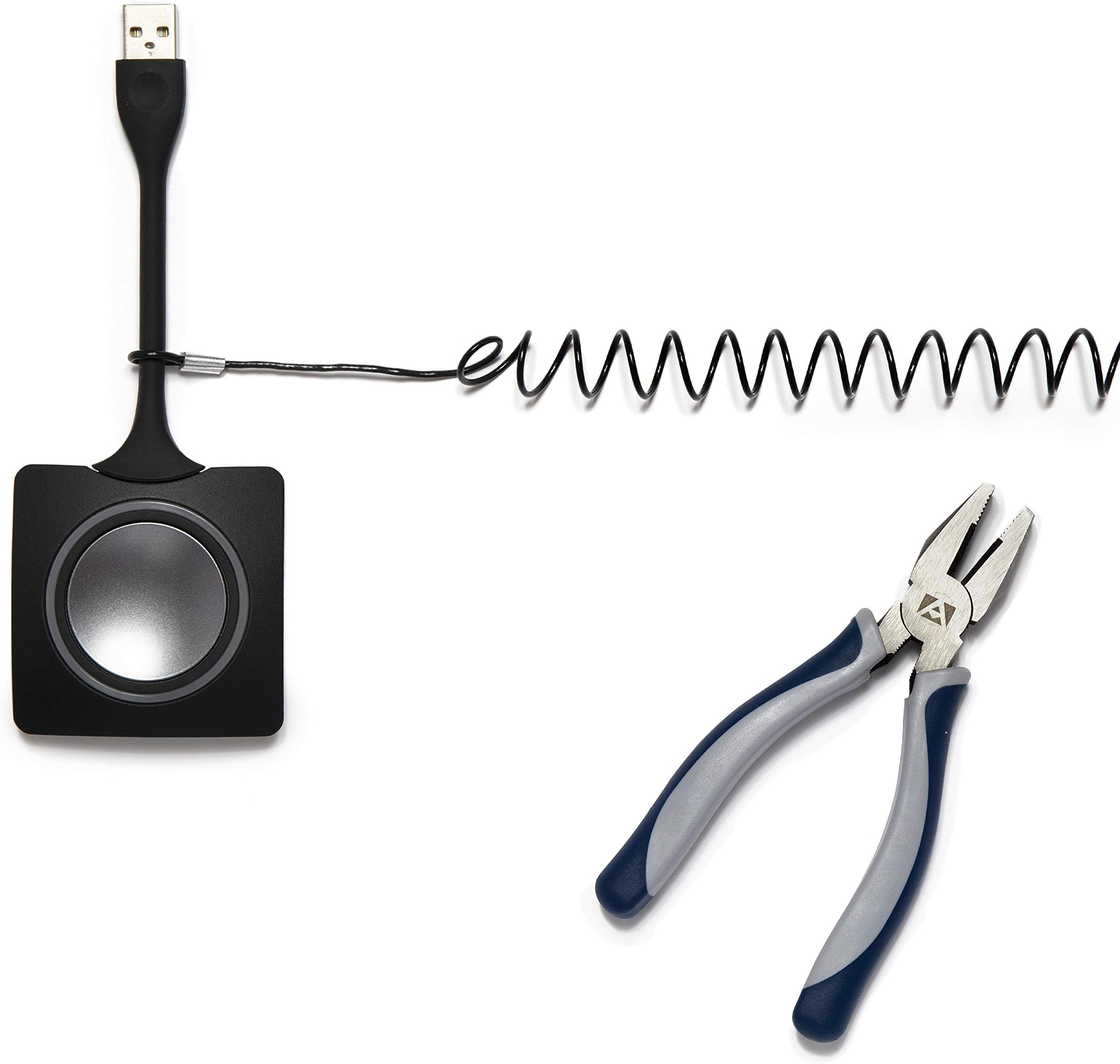 Coils 5 Pack - Extendable, Expandable, Retractable Cable Tethers, Anti Theft Locks, Security Cable with Nylon Coated Stainless Steel Wire, Free Crimping Tool, Secure Devices