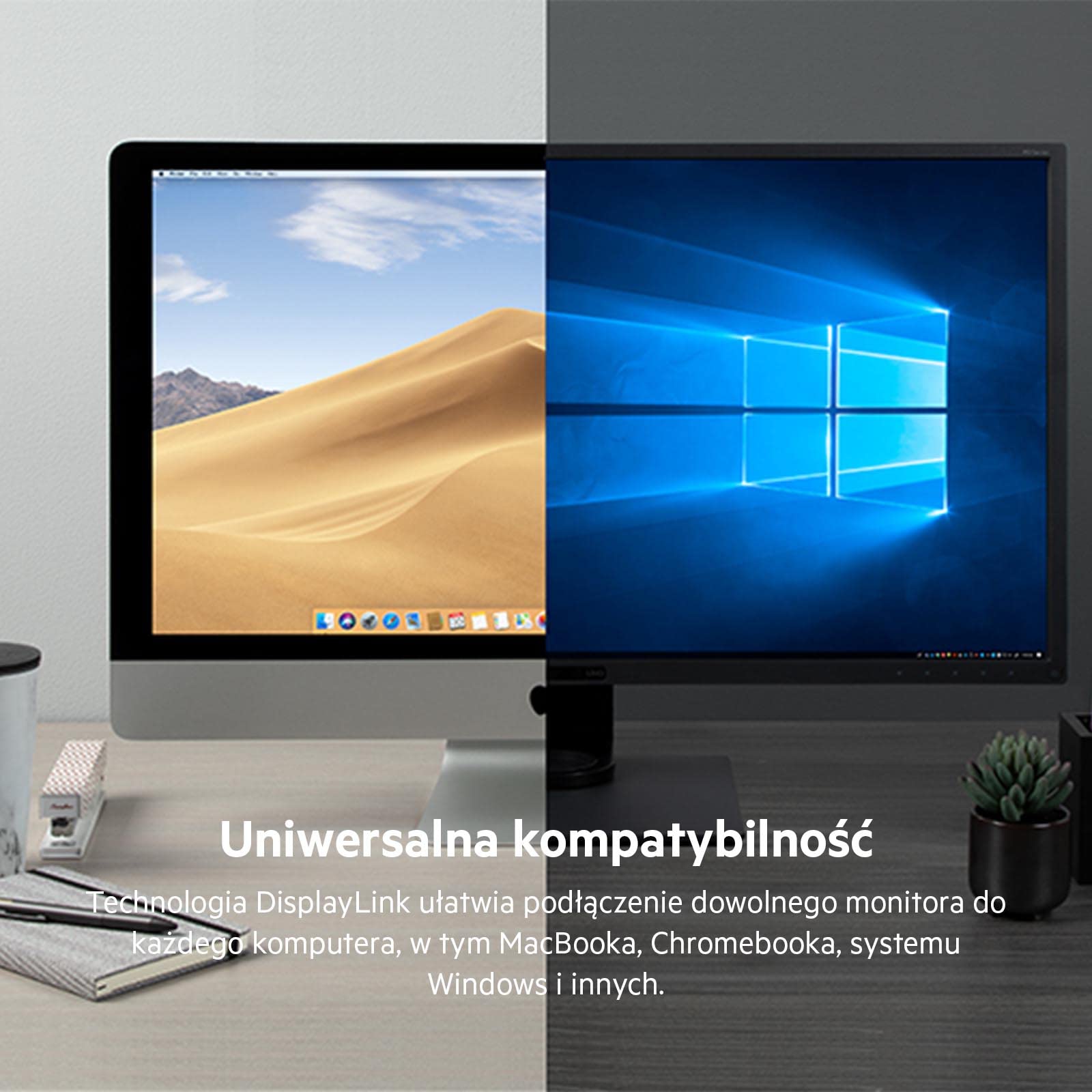 Belkin stacja dokująca, USB-C hub, DisplayLink dock z obsługą 3 monitorów, 3x HDMI, 2x DisplayPort, rozdzielczość 4K, Power Delivery 85 W, Gigabit Ethernet, mikrofon/głośnik 3,5 mm, 1x USB-C, 5x USB-A