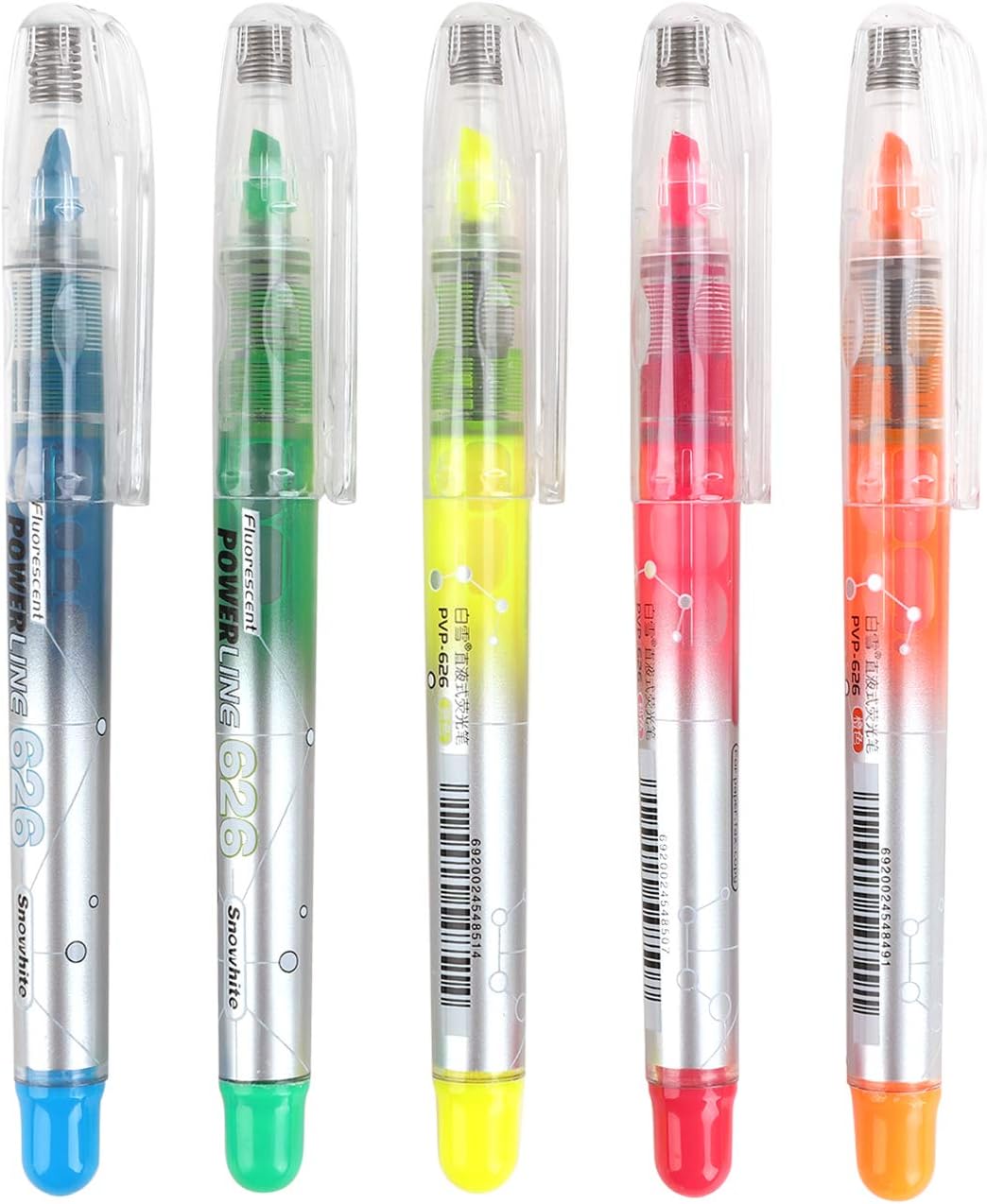 蛍光ペン 直液 キャップ式 耐水 蛍光 筆ペン 太字 速乾 水性 サインペン 物品 水彩ペン 5色 学生 多色 大人 絵画 イラスト オフィス用品 文房具 賞品 書写 プレゼント 子供