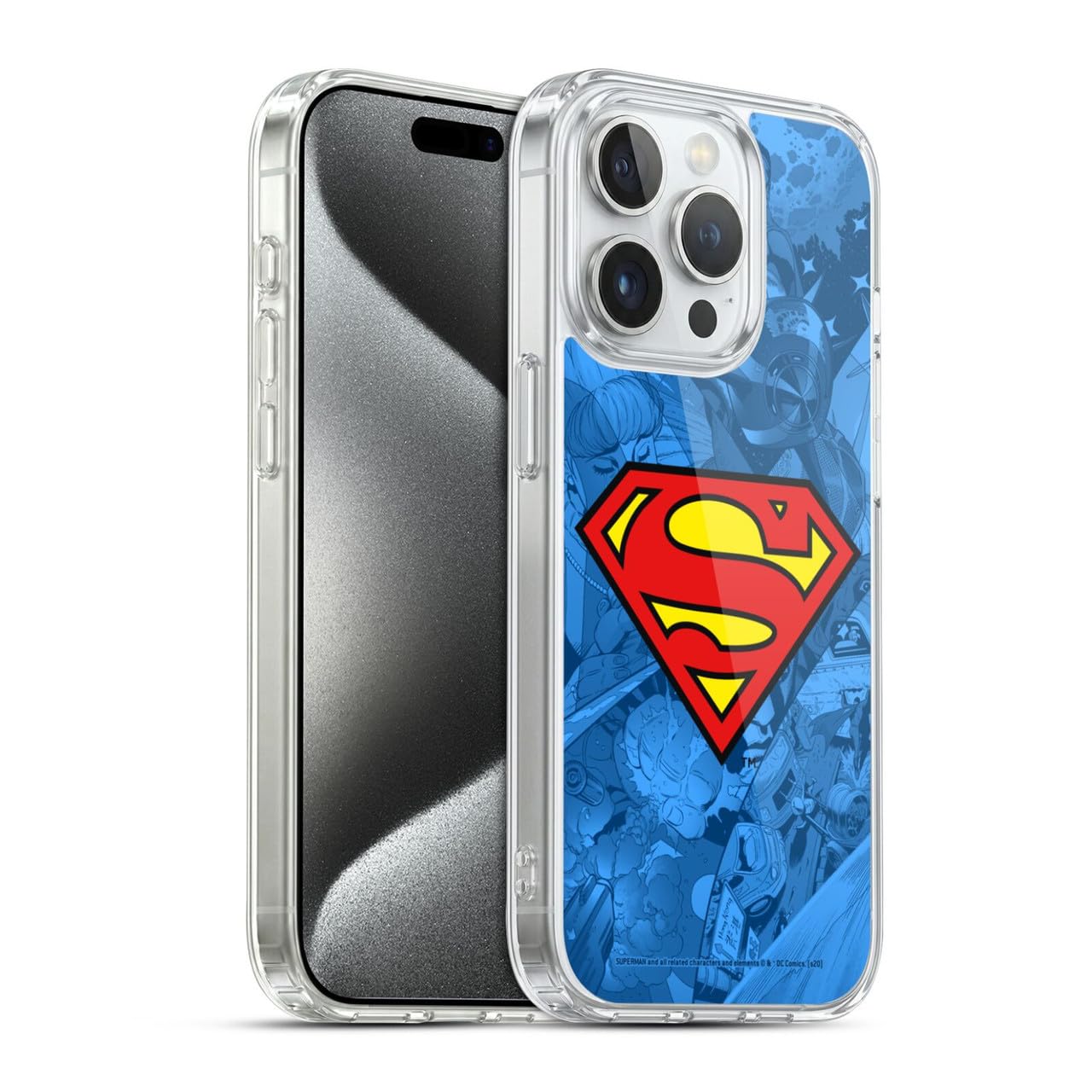 Funda cómic Superman para iPhone 15 Pro ideal para fans de DC 7