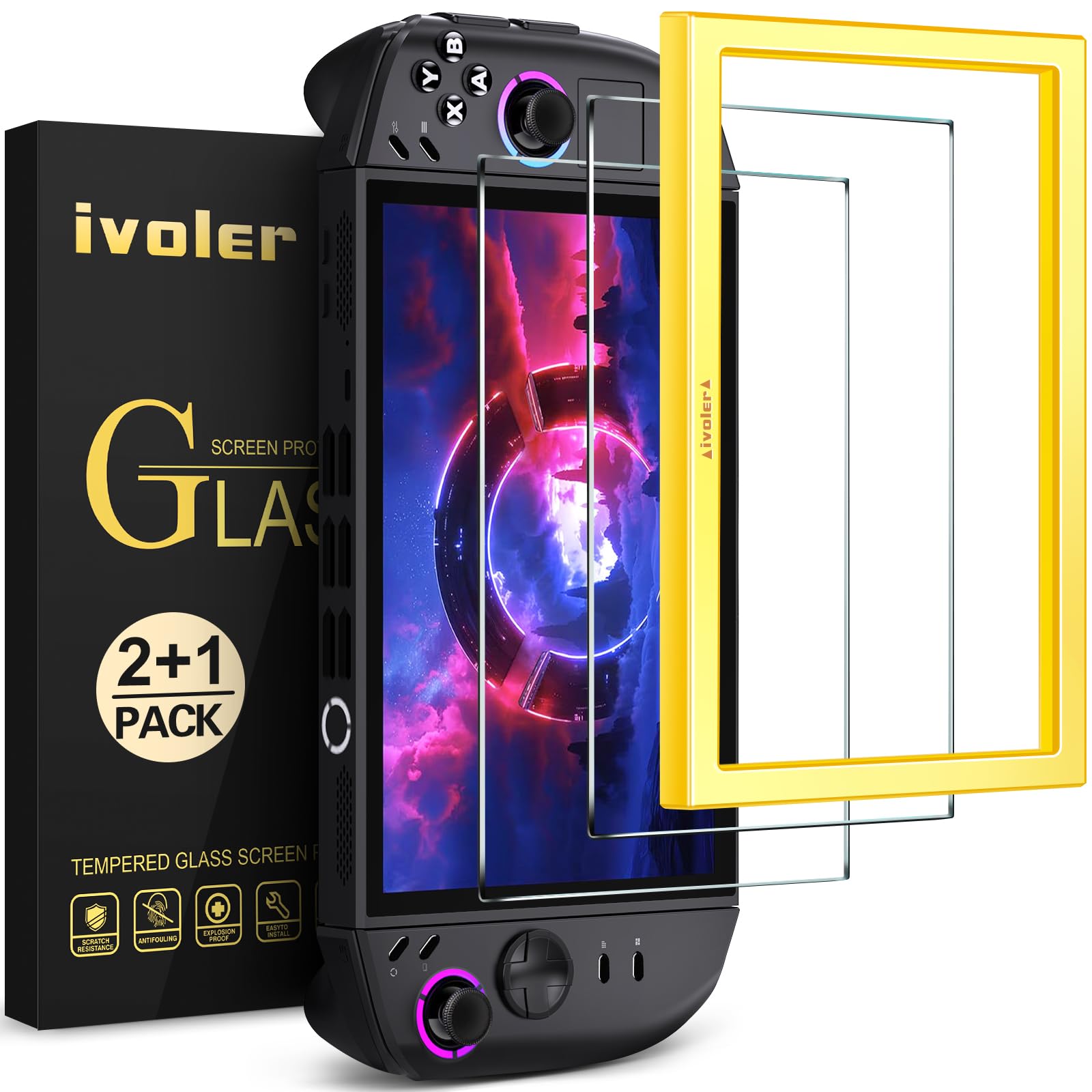 ivoler HD Clear Screen Protector for Lenovo Legion Go Gen 2 2-Pack