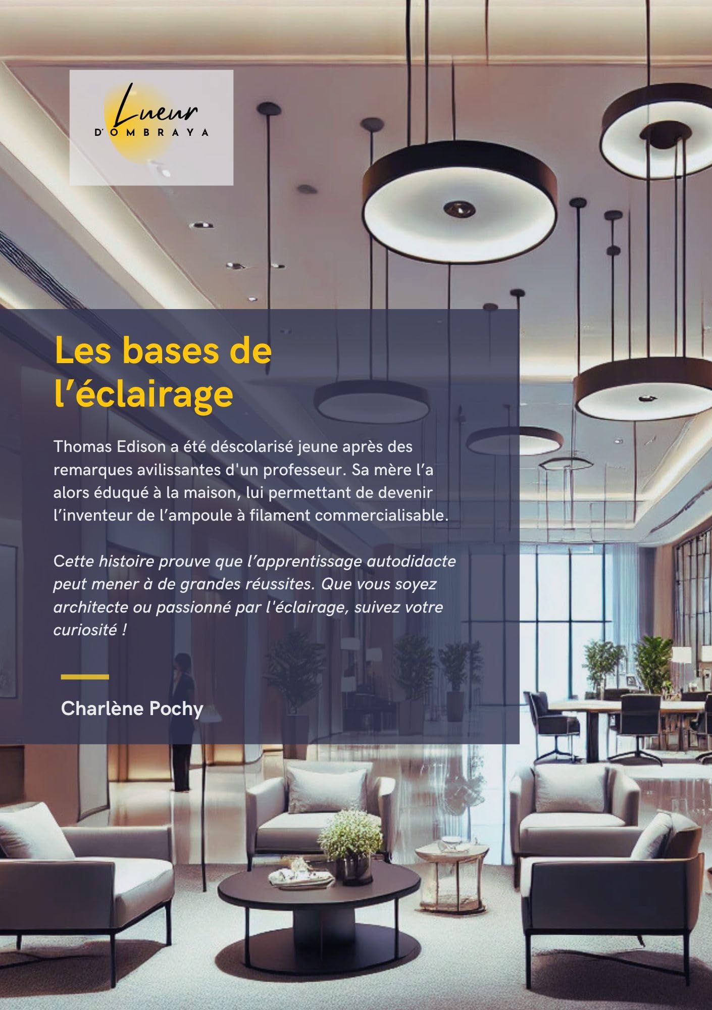 Les bases de l'éclairage : ce livre résout vos erreurs de lumière et de décoration intérieure