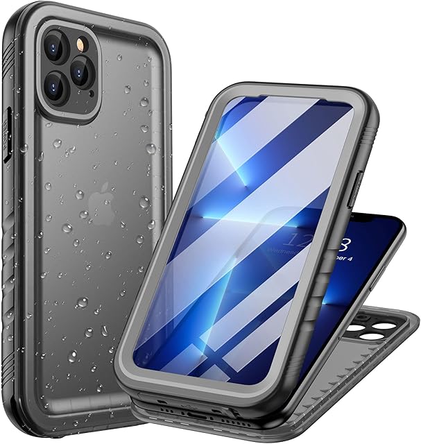 Cozycase Wodoodporne, odporne na wstrząsy etui do iPhone'a 11 Pro z osłoną ekranu/aparatu  niezniszczalne/wytrzymałe/przednia i tylna osłona ochrona całego korpusu 360Podwodne, pyłoszczelne /