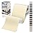 OAZ 4 x 79 inch Canvas Repair Patches Fabric Patch Self-Adhesive Canvas Repair Tape Waterproof Outdoor Gear Patch Kit for Boat Cover Awning Sofa Chair Couch Tent Bag (Beige)