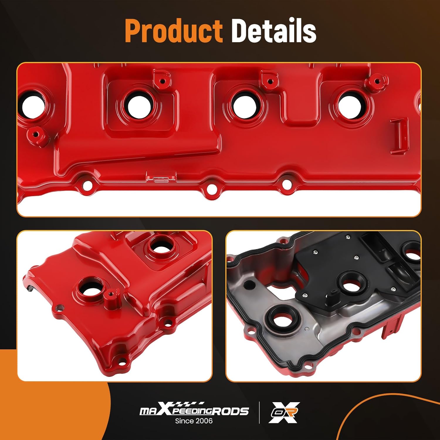 maXpeedingrods Upgraded Aluminum Engine Valve Cover for Infiniti QX56 for Nissan Armada Pathfinder Titan NV2500 NV3500 VK56DE 5.6L 2004-2016 Replace 13264-ZE01A 13264-ZE00A