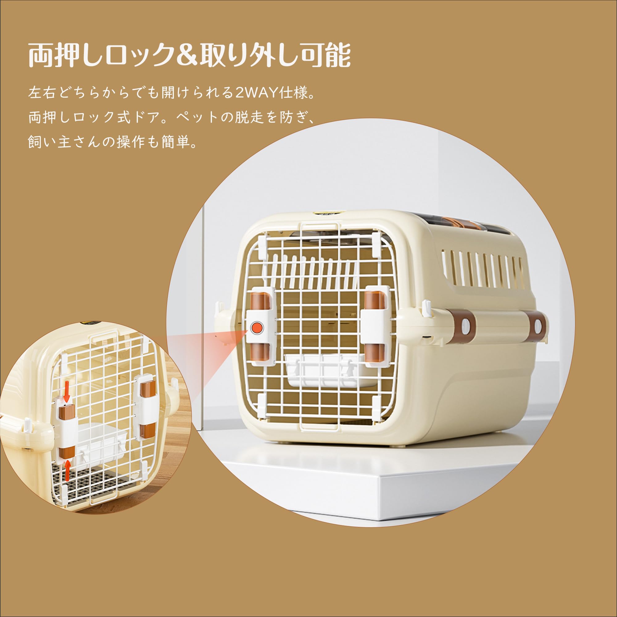 Amazon.co.jp: Pantress ペットキャリー 猫 キャリーケース 犬用