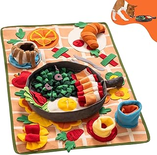 Snuffle Mat for Dogs - Removable Themed Interactive Puppy Mat for Boredom, Training & Slow Feeding - Encourages Foraging Skills Exploration (Medium)