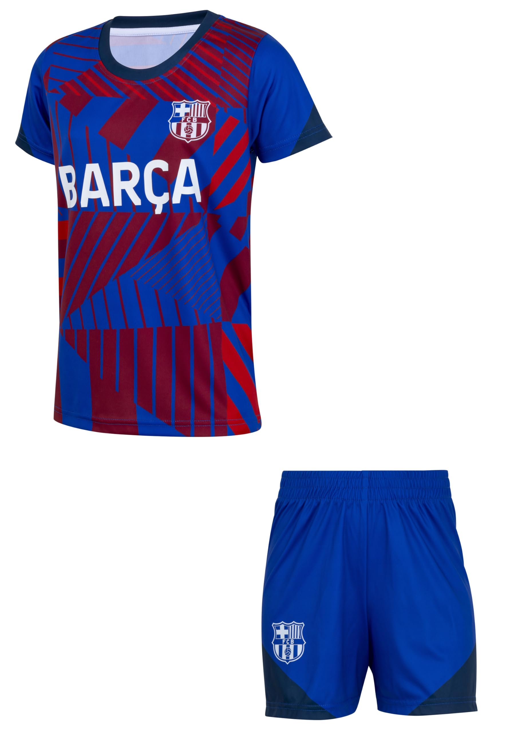 Barcelona FC Barcelona Official Collection Football Jersey Set for Children 12 Years