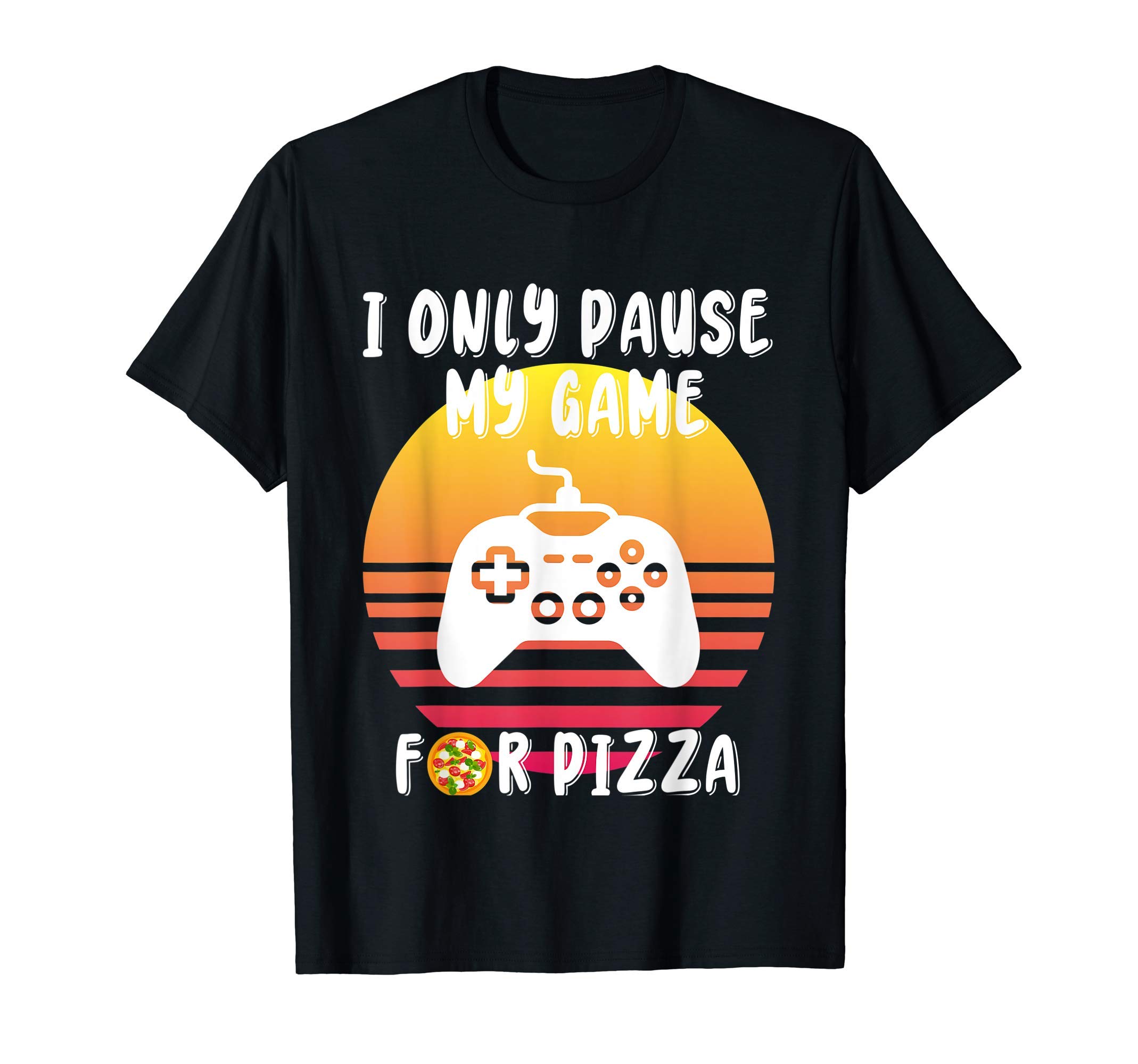 Funny Gamer Shirt For Kids Pizza Lover Gift Idea T-ShirtOEKO-TEX STANDARD 100