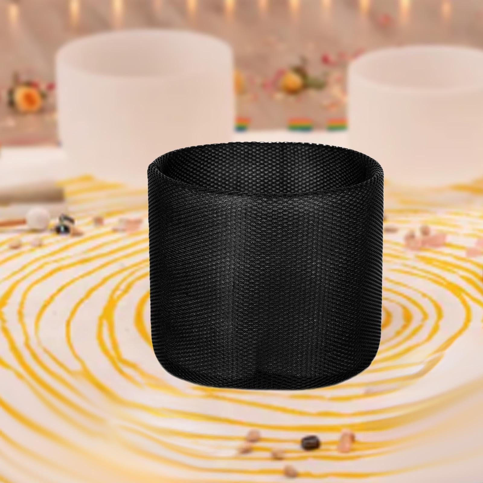 Étui pour bols chantants en cristal, doublure anti-rayures pour l'extérieur, 12 Pouces
