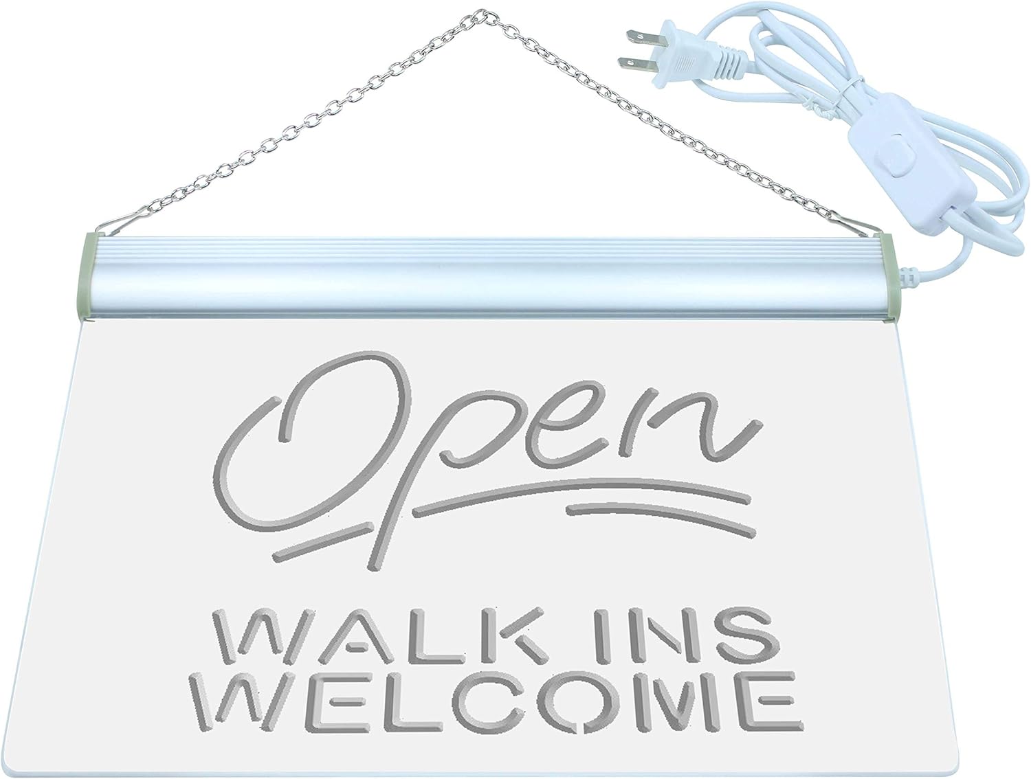 ADVPRO Open Walk Ins Welcome Barber Shop LED Neon Sign Red 24 x 16 Inches st4s64-j398-r