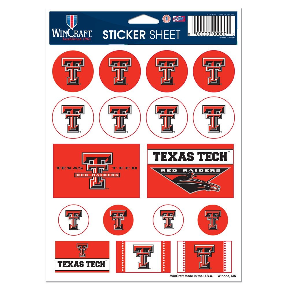 Wincraft NCAA Vinyl Sticker Sheet