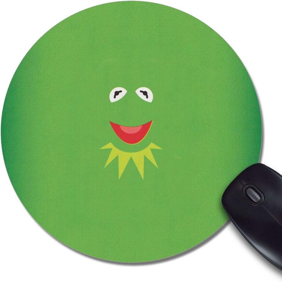 Customized Cloth Surface Natural Rubber Durable Kemit The Frog Round Mouse Pad