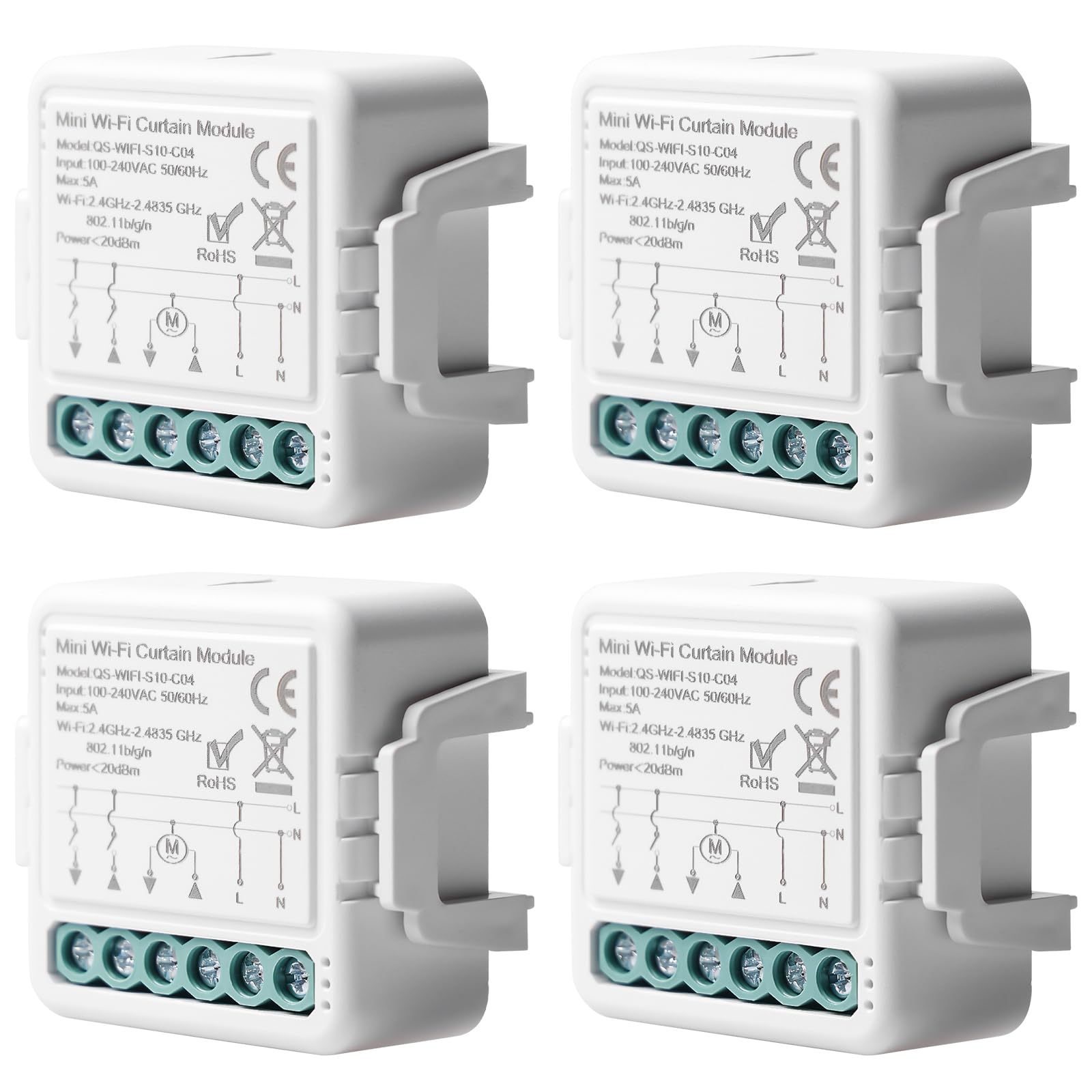 Tuya WiFi módulo interruptor inteligente para persiana rodante, control Alexa, aplicación, temporizador