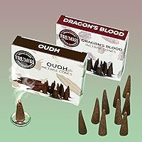 Vista 43 de TRUMIRI Incense Cones - Combo Pack of 20 Cone Incense - 10 Nag Champa + 10 Palo Santo - Insence Cones - Incense Cones Scented - Cone Incense Scents