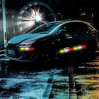 Vista 6 de 24 calcomanías reflectantes de seguridad, calcomanías reflectantes de alta visibilidad, cinta reflectante de seguridad de advertencia impermeable