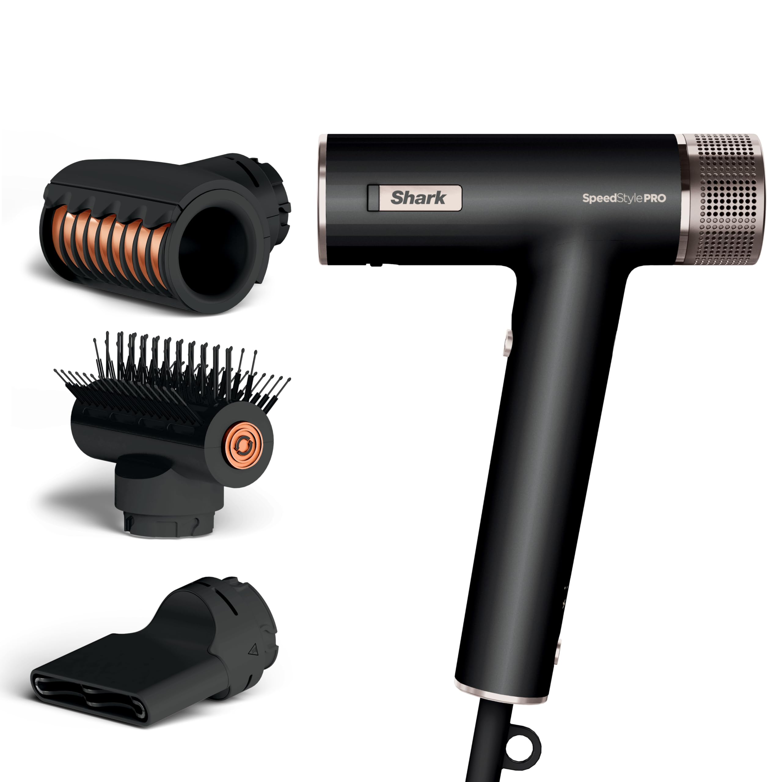 Shark SpeedStyle Hair Dryer, High-Velocity Lightweight Dryer for All Hair Types, No Heat Damage, Ionic Technology, Fast Drying, Compact Design, Salon-Quality Results at Home