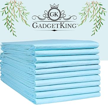 10 Pack Disposable Incontinence Bed Pads White Fabric Polymer Protection Sheets 160x80cm XL Patient for Adults Single Absorbent Protective Sofa Chair Mattress Wetting Underpads Protector Child Kids