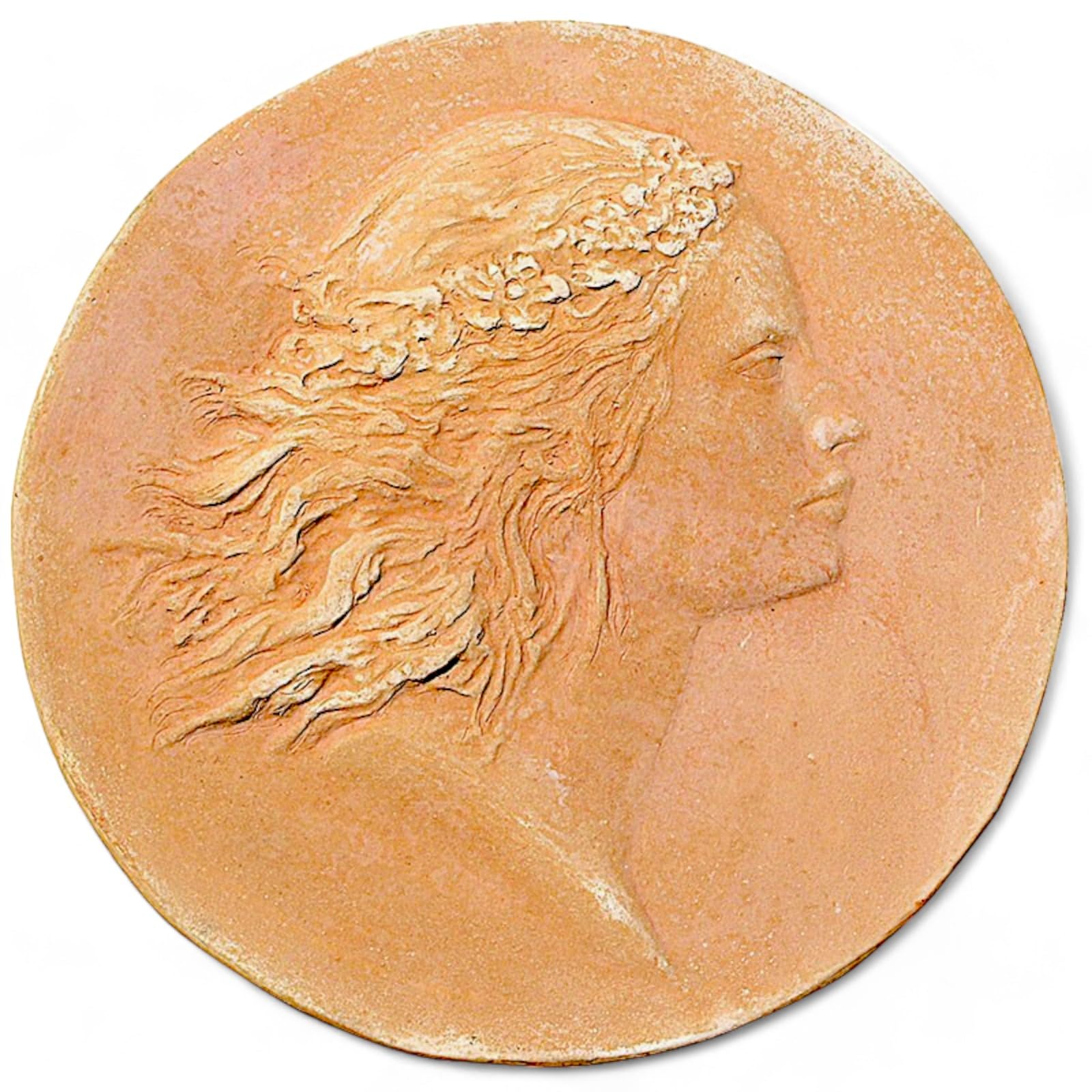 CBAM La Primavera - Decoración de pared de terracota Home Decor Design Italiano para casa o jardín Ø 36 cm