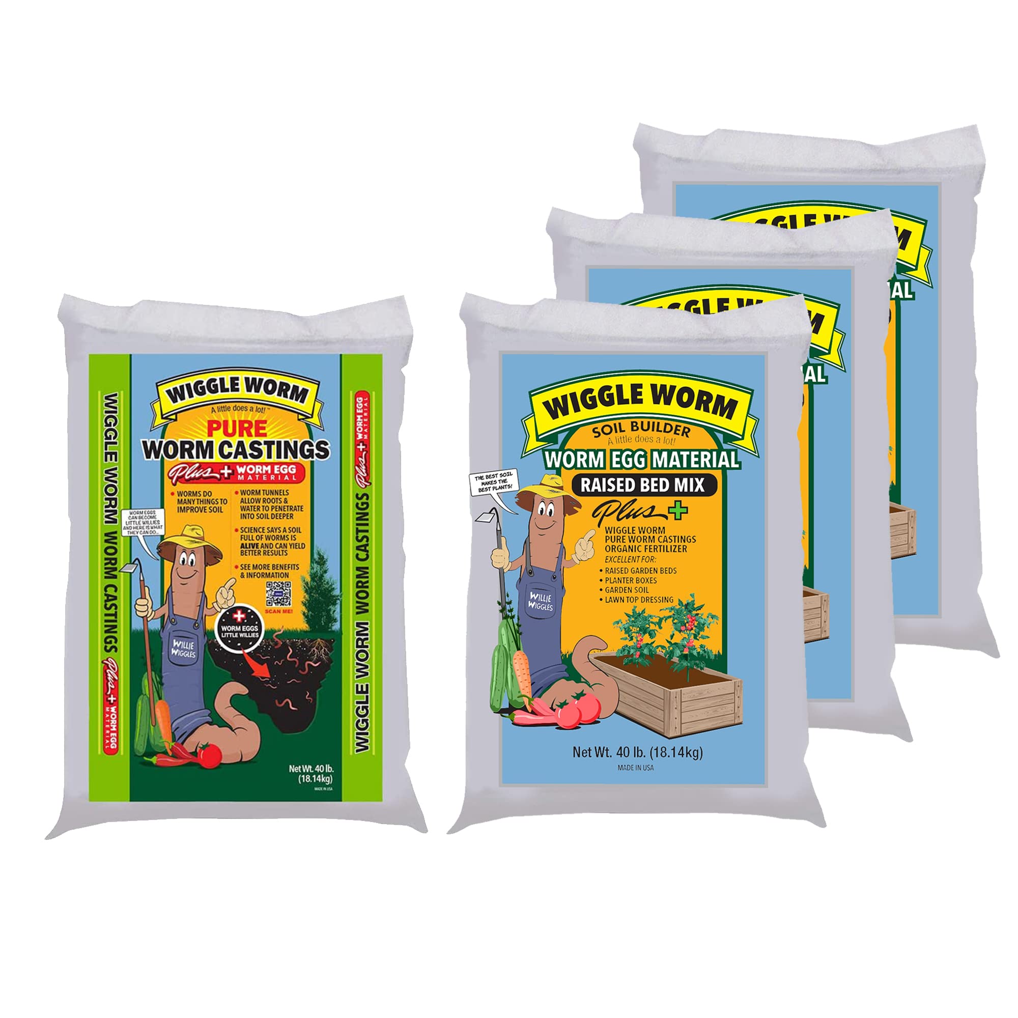 Buy Wiggle Worm Soil Builder Worm Egg Material Raised Bed Mix for
