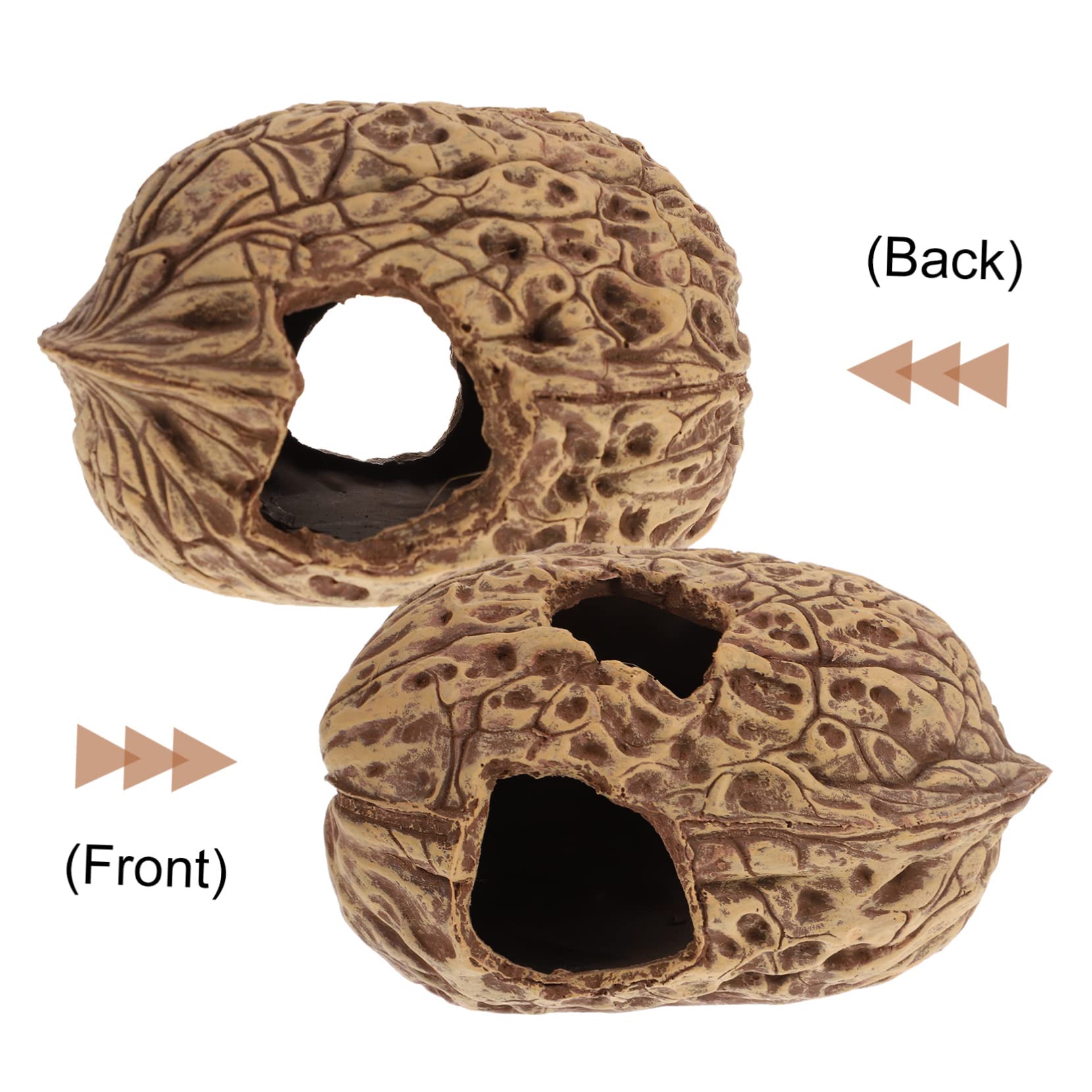 Mipcase Escondite De Nueces Cueva para Pecera Decoración para Acuario Cueva para Refugio para Peces Casa para Pecera