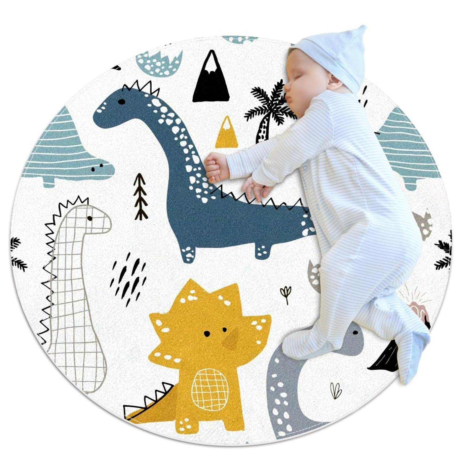 Tapis de sol circulaire antidérapant pour sécuriser la chambre enfant