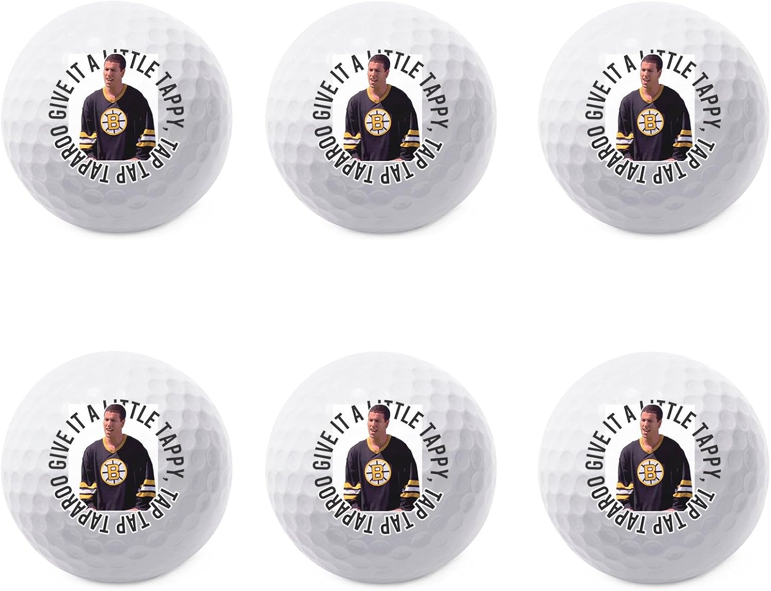 TeesAndTankYou Give it a Little Tappy Tap Tap Taparoo Golf Ball - Novelty Gift for Men Golfers and Dad
