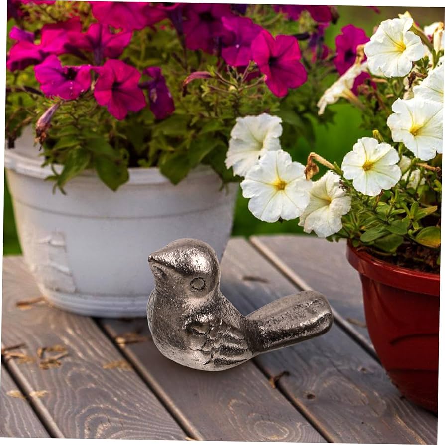 Amazon.co.jp: Levemolo 10個 鋳鉄製の鳥の装飾品 動物 メタル