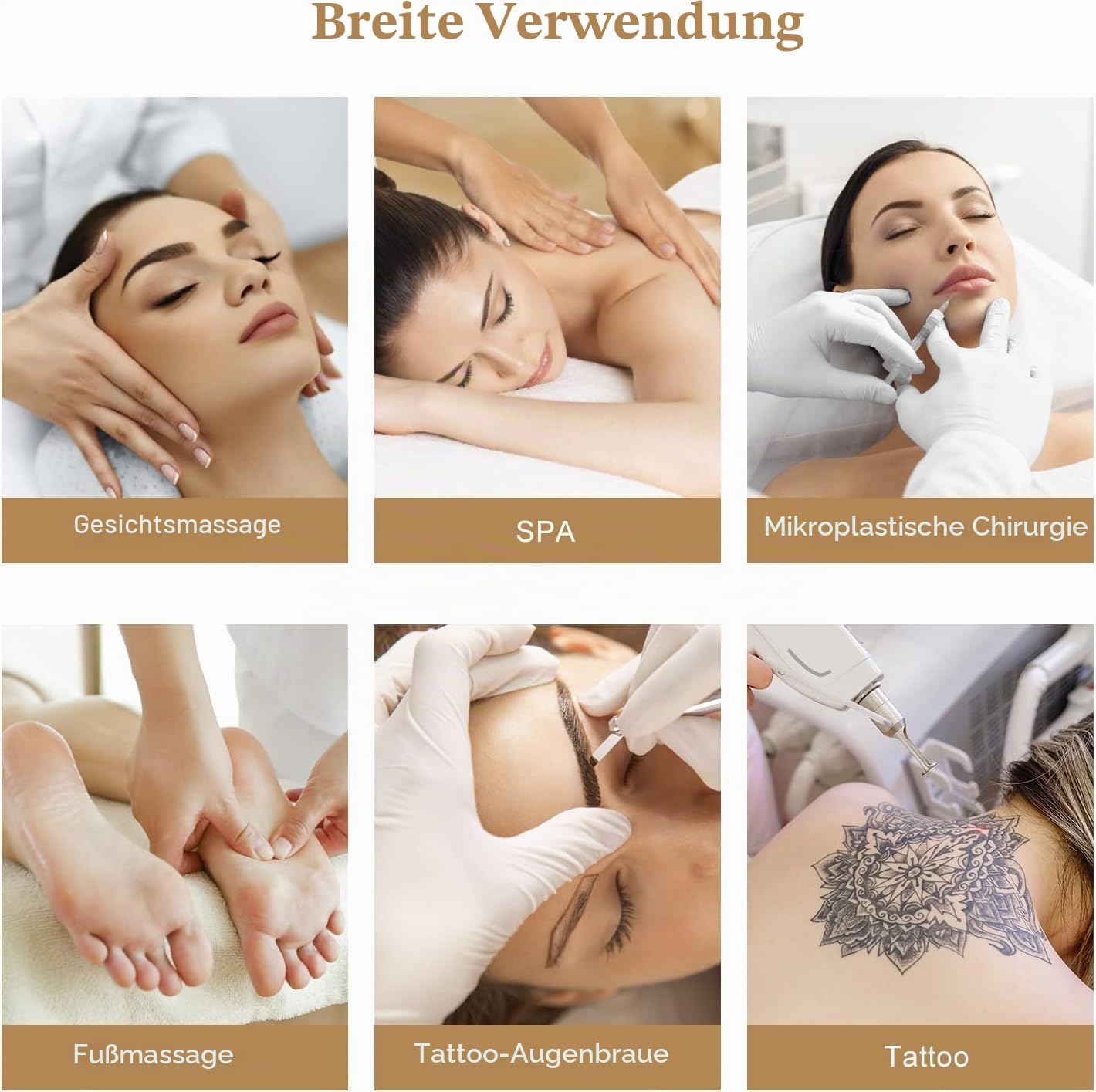 LEADZM Hydraulische Massageliege Weiß | hydraulische Höhenverstellung, ideal für Tattoo, Kosmetik und Massage