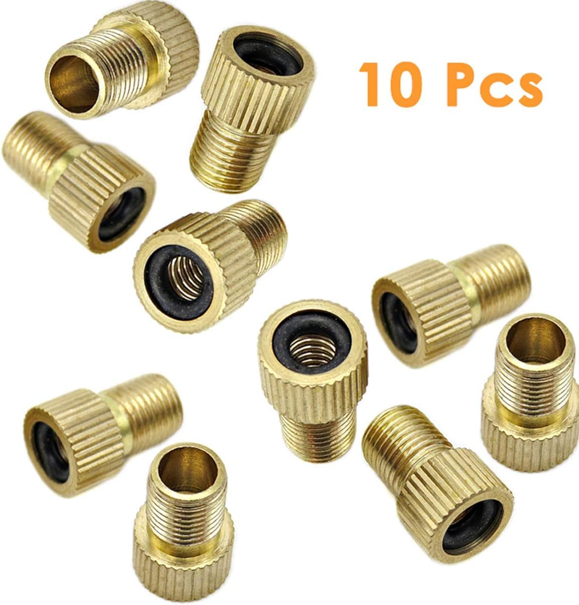 Helonge Bike Presta Valve Adapter, 10 Pcs Bicycle Bits